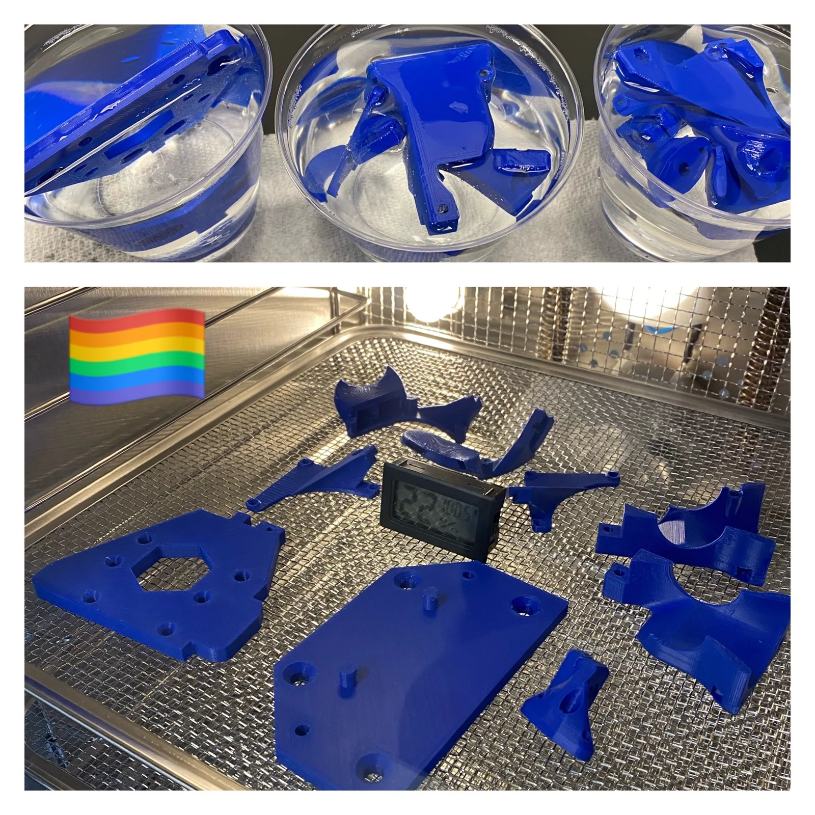 Dual-material PVA and PLA print